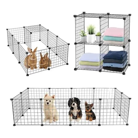 Corral Jaula Portátil Gadnic Espacio Seguro Pequeñas Mascotas Interior Exterior Armado Sencillo
