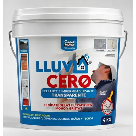 Lluvia Cero Impermeabilizante Sellador Transparente 4kg