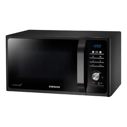Microondas Grill Samsung De Interior Cerámico Mg23f3k3tak 23L Negro