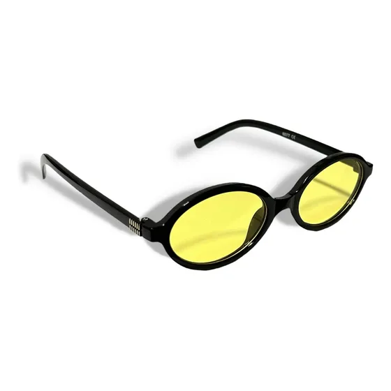 Lentes Vintage Gafas Ovaladas Tendencia Unisex