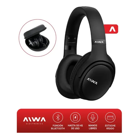 Auriculares Aiwa Bluetooth Inalámbricos Vincha On Ear